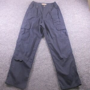 5.11 Tactical Pants Mens 28x30 Blue Cargo Elastic Waist Relaxed Workwear Utility